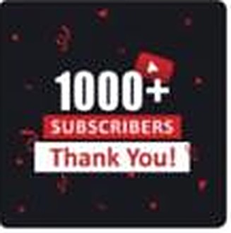 1000+ subscribers image attached to the post
